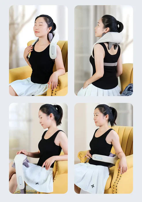 Smart Neck & Shoulder Massager 9 in 1--PainRelief, -NeckPain, -BackPain, -StressRelief